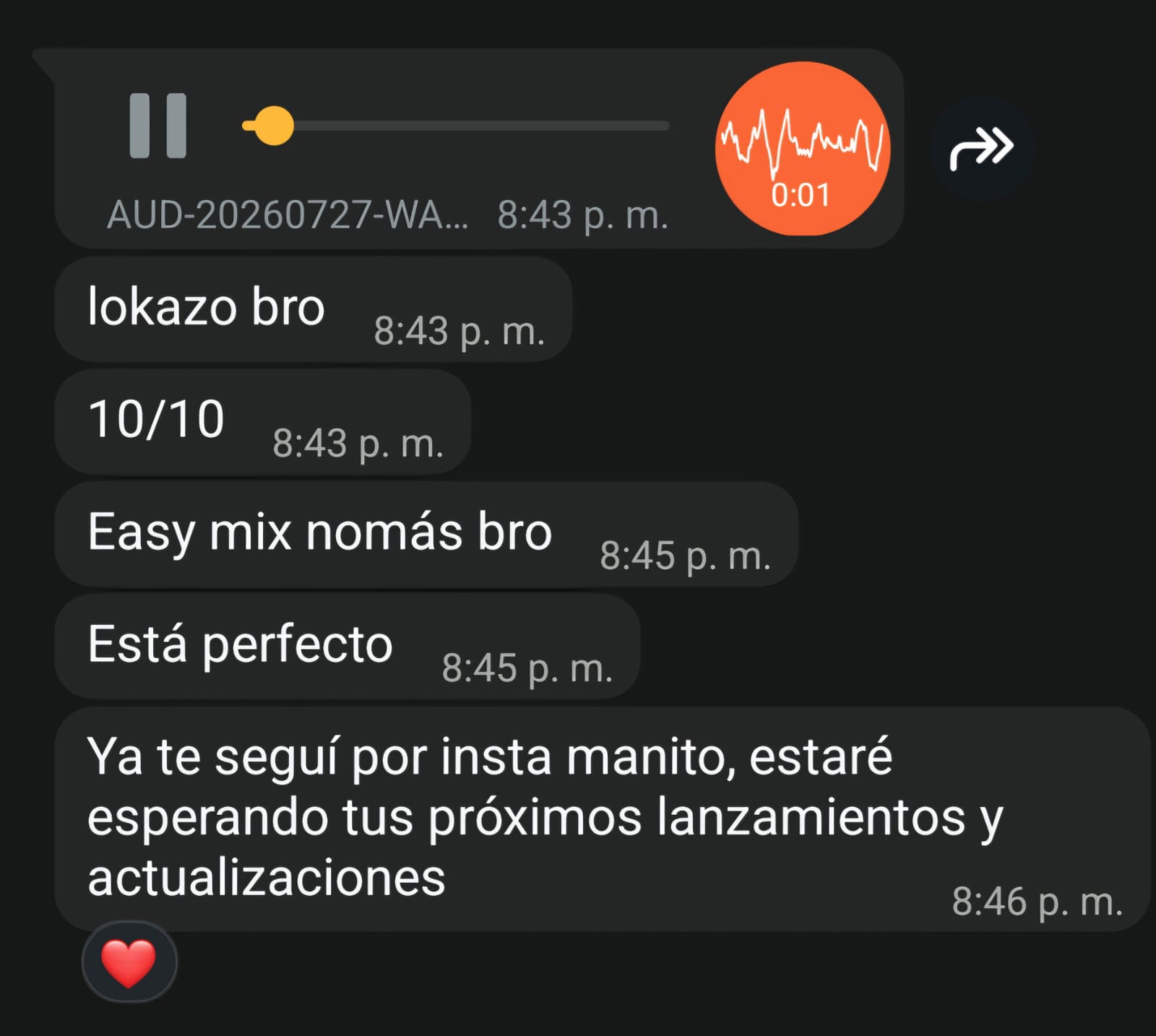 Testimonio Easy Mix 1